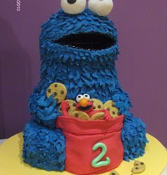 TRICKY, EL MONSTRUO DE LAS GALLETAS Y ELMO cake!