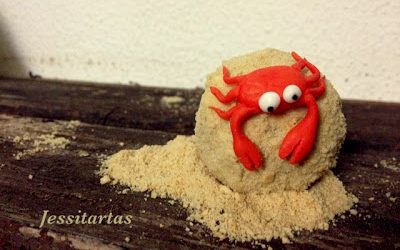 TUTORIAL CANGREJOS DE FONDANT…O de cómo influye en el diseño de tus pastelitos pasar la Navidad en Canarias…y una tarde estupenda con los peques de la casa…