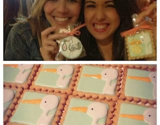 Que llega la cigüeña!!! Una dulce espera… GALLETAS CIGÜEÑAS ANUNCIADORAS! LLEGA UN BEBÉ! STORK COOKIES!!!